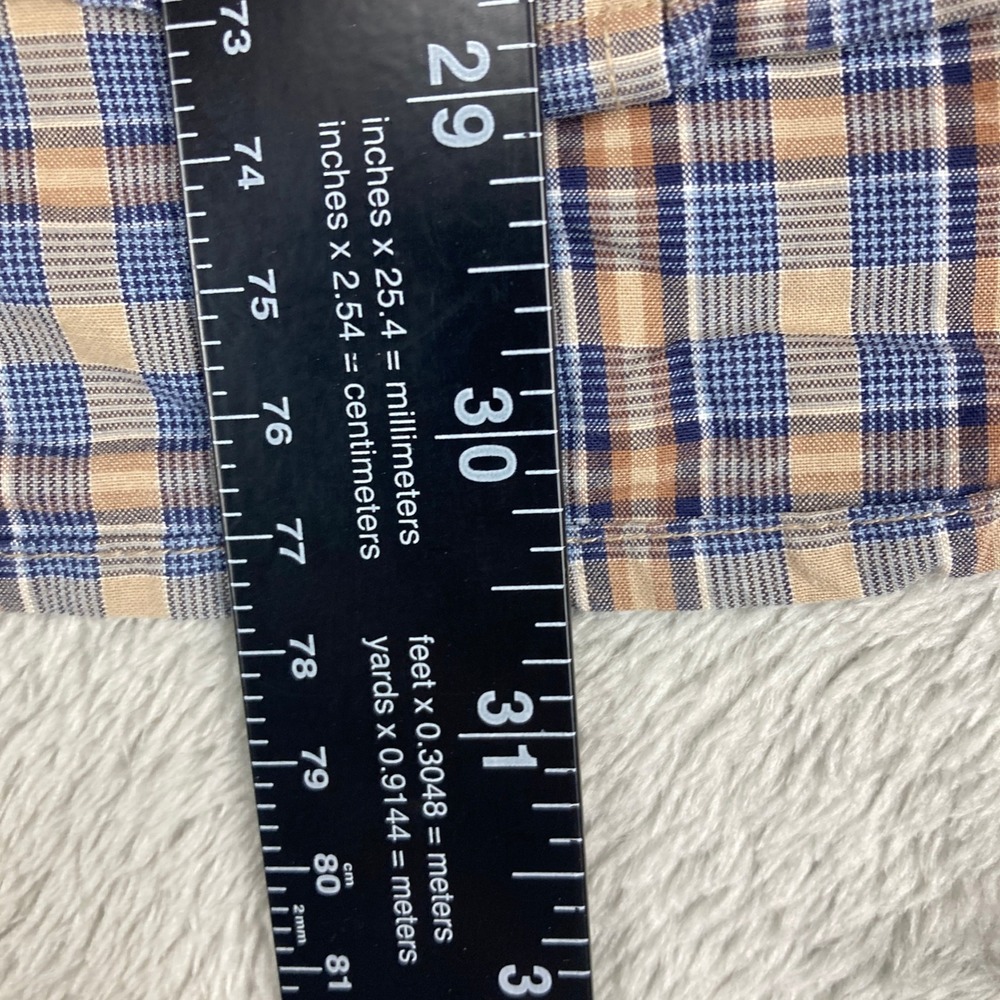 Lyle & Scott Scotland Men's Plaid Button Down Shirt Size L 100% Combed Cotton - Picture 6 of 10